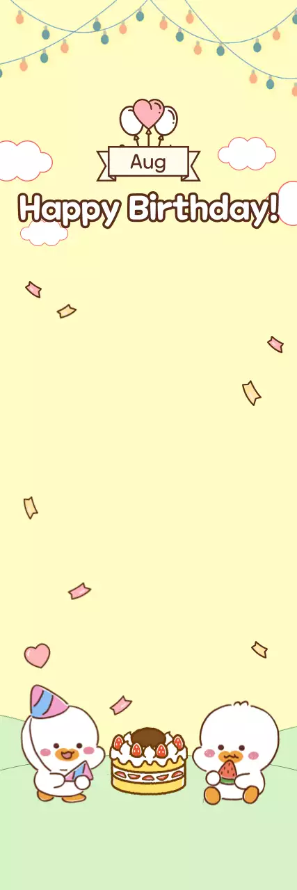 Preschool monthly birthday photo zone with cute characters