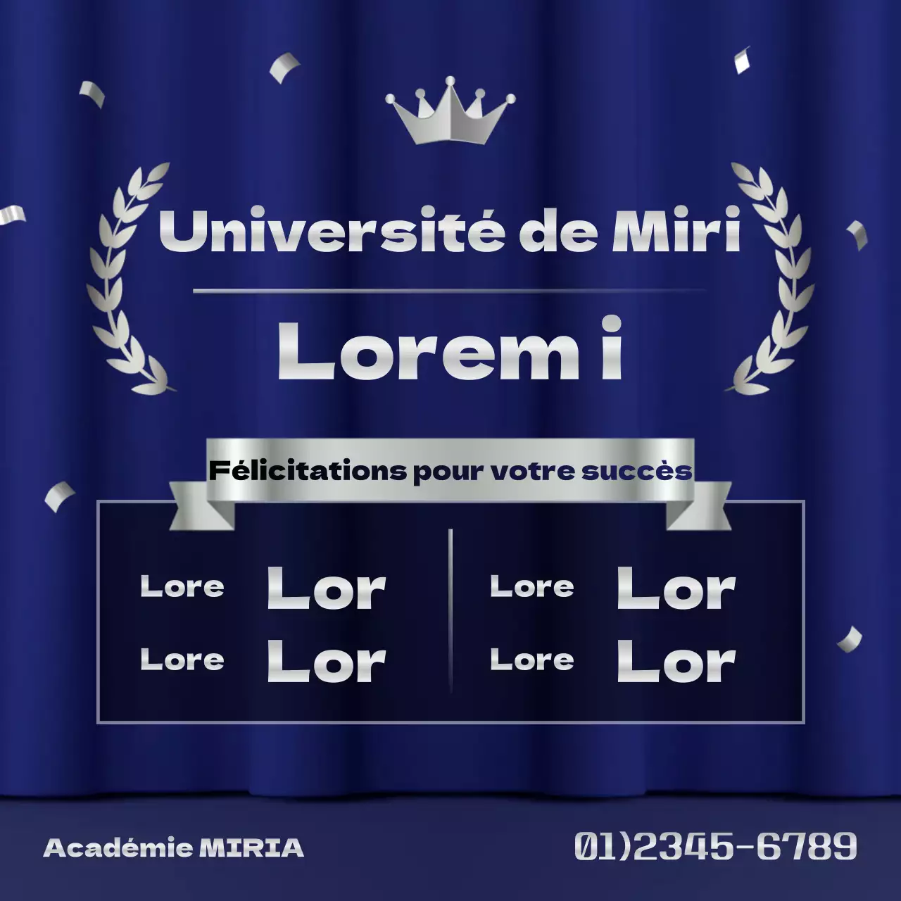 Annonce de la liste de présélection pour le luxe bleu et argent