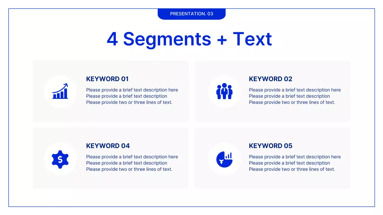 블루 미니멀리스트 비즈니스 프레젠테이션