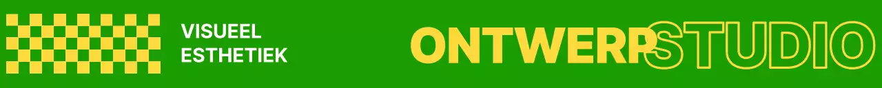 Ontwerpstudio met hippe patronen in geel