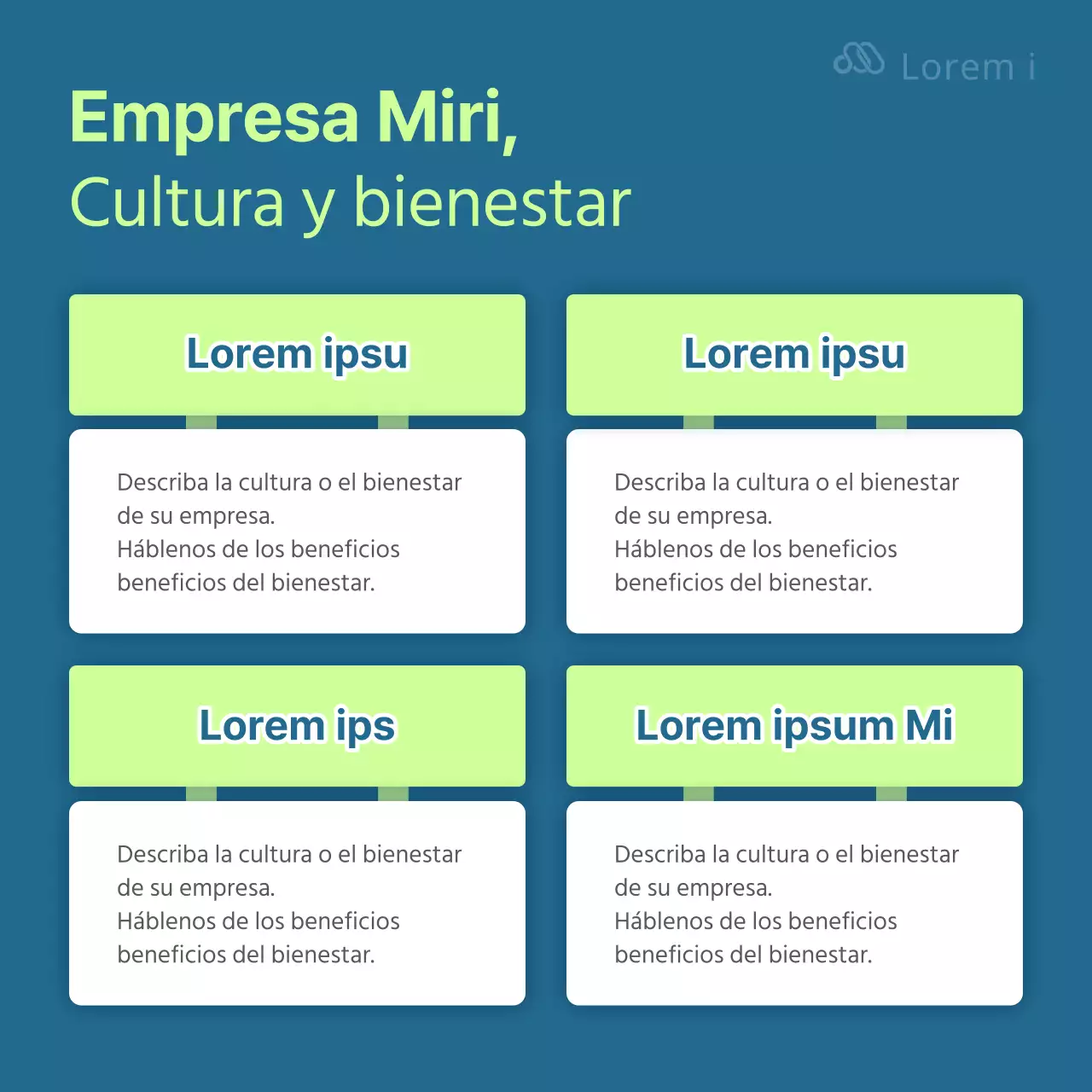 Promocione su empresa en colores fluorescente y azul marino.