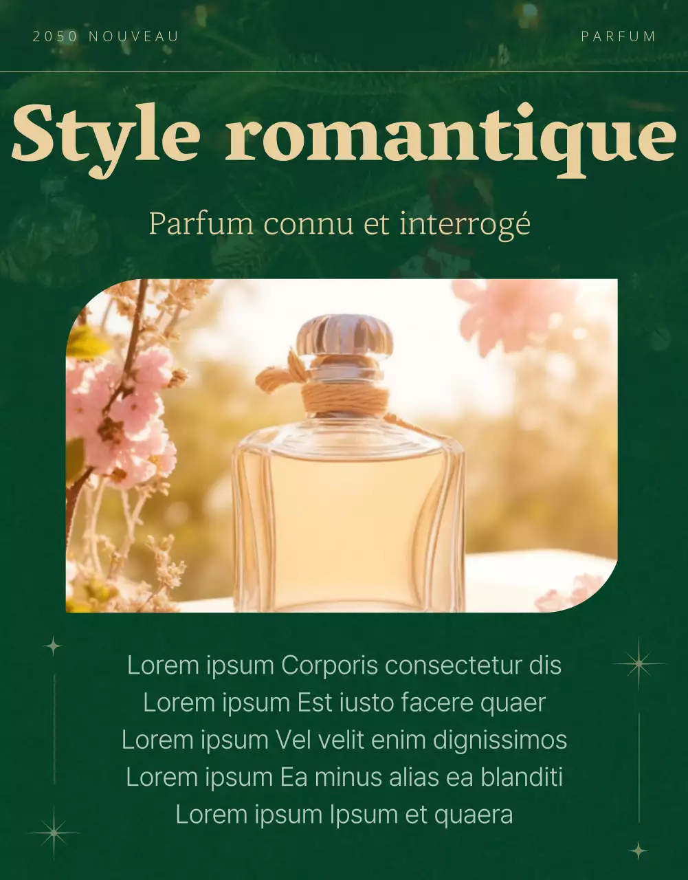 Promouvoir un parfum de Noël vert et luxueux