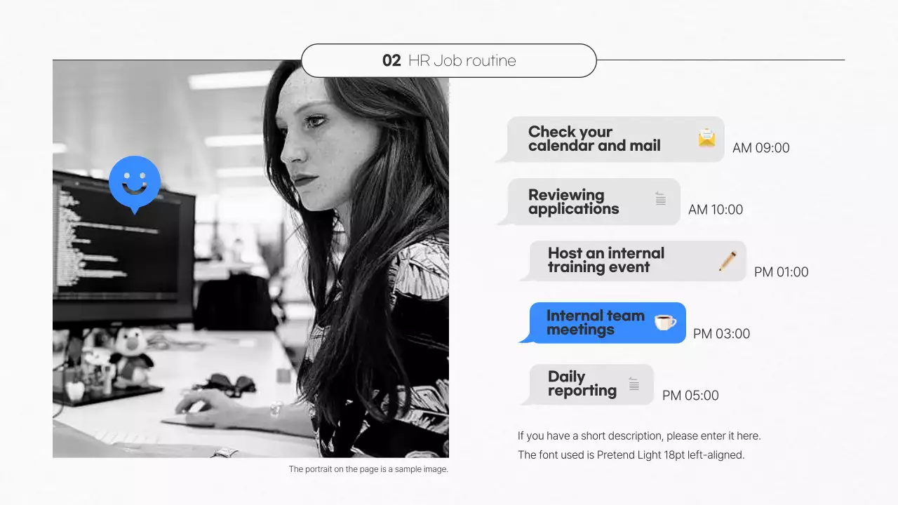 블루 모던 HR 가이드 프레젠테이션