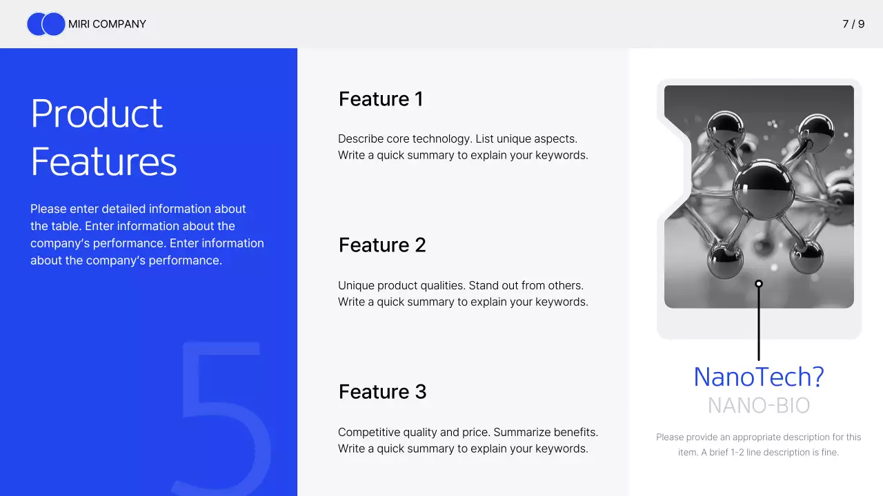 블루 모던 헬스케어 프리젠테이션
