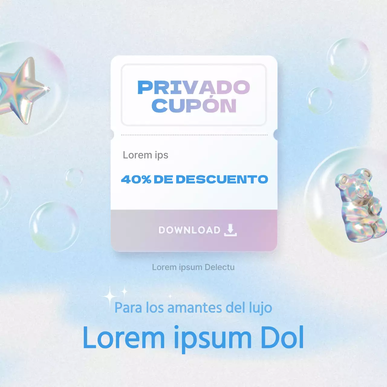 Anuncios del Black Friday en azul claro y a la última