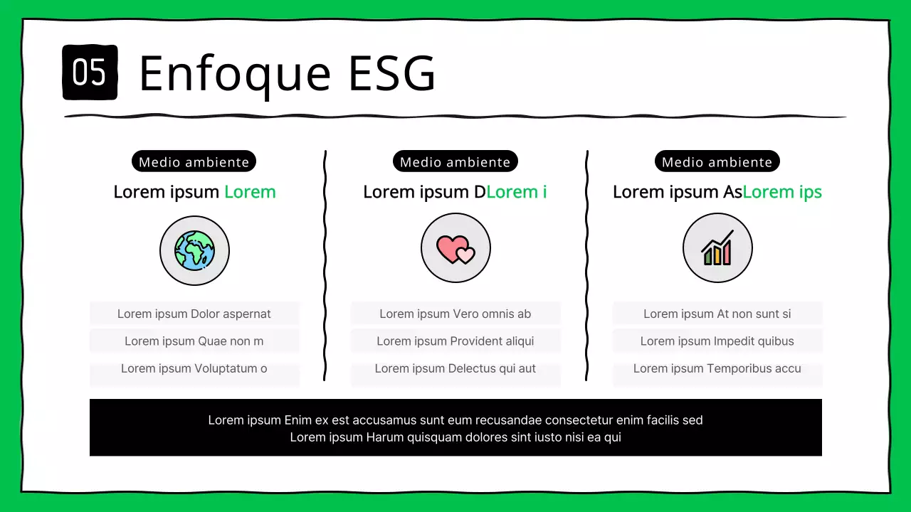 Informes corporativos sobre ESG en verde