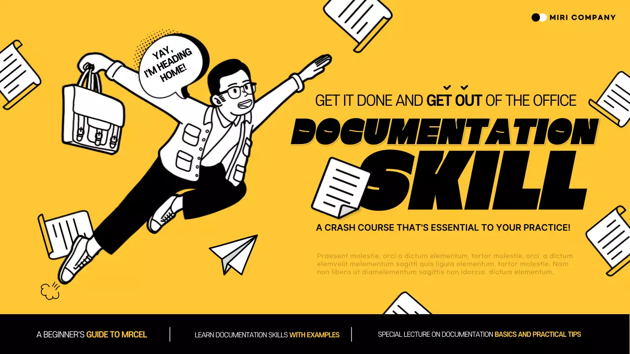 Yellow Comic Documentation Course YouTube Thumbnail