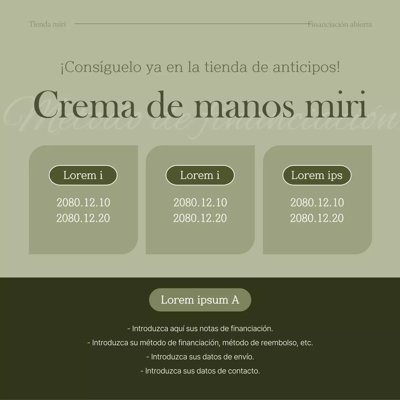 Caqui y blanco para una guía de financiación moderna