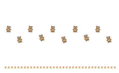 Schattig concept gepersonaliseerde merchandise met berenillustraties en bloemmotieven