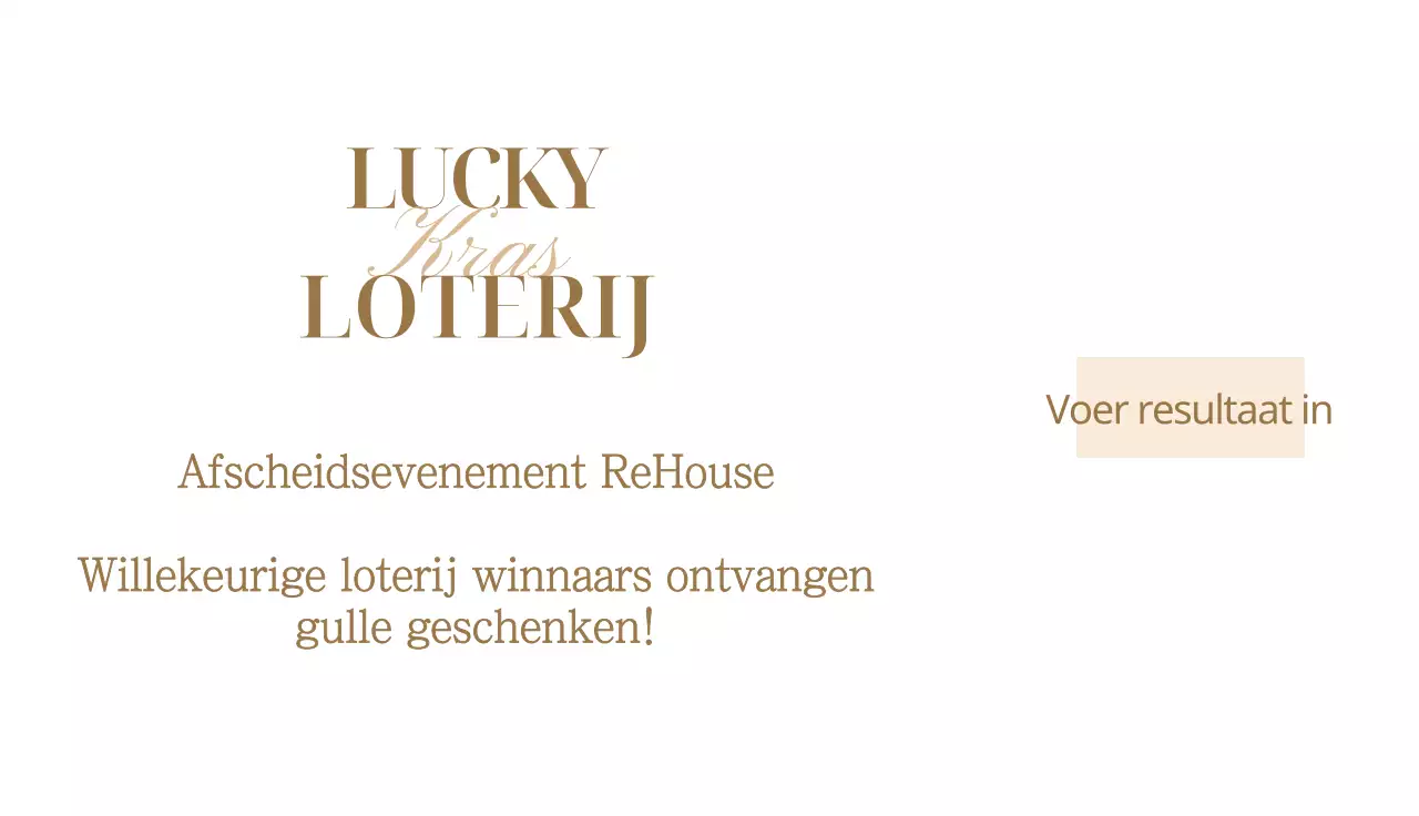 Loterij eindejaarsfeest met gouden accenten op zwarte achtergrond