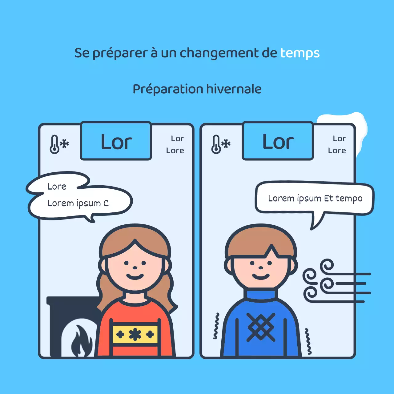 Un guide minimaliste de l'hivernage en bleu et bleu clair