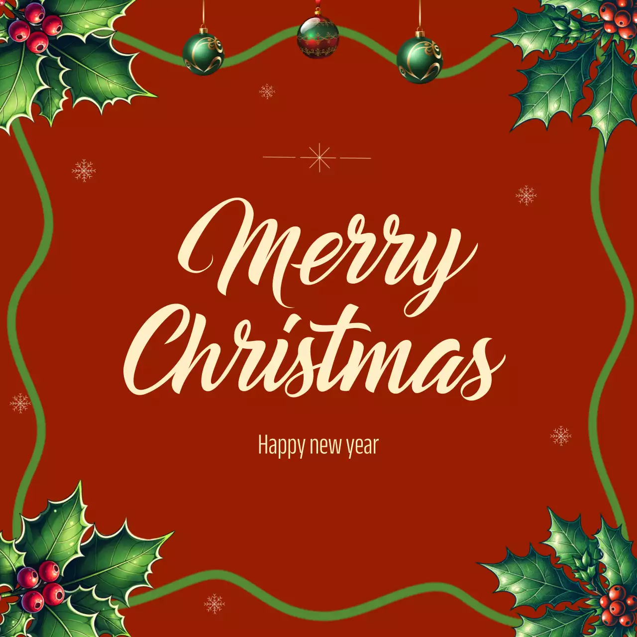 빨강과 금색의 축제적인 크리스마스