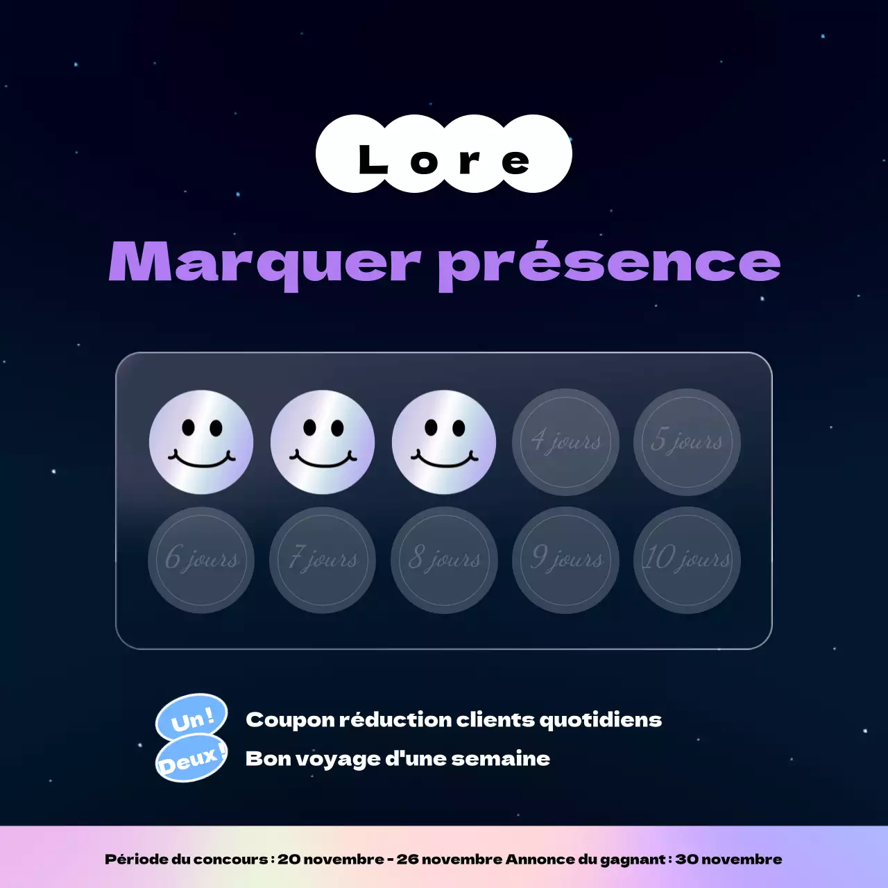 Faites la promotion de votre événement du vendredi noir dans un style cyberpunk violet et néon.