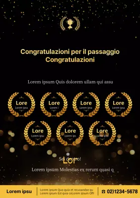 Annuncio delle accettazioni universitarie di lusso dei Black and Gold