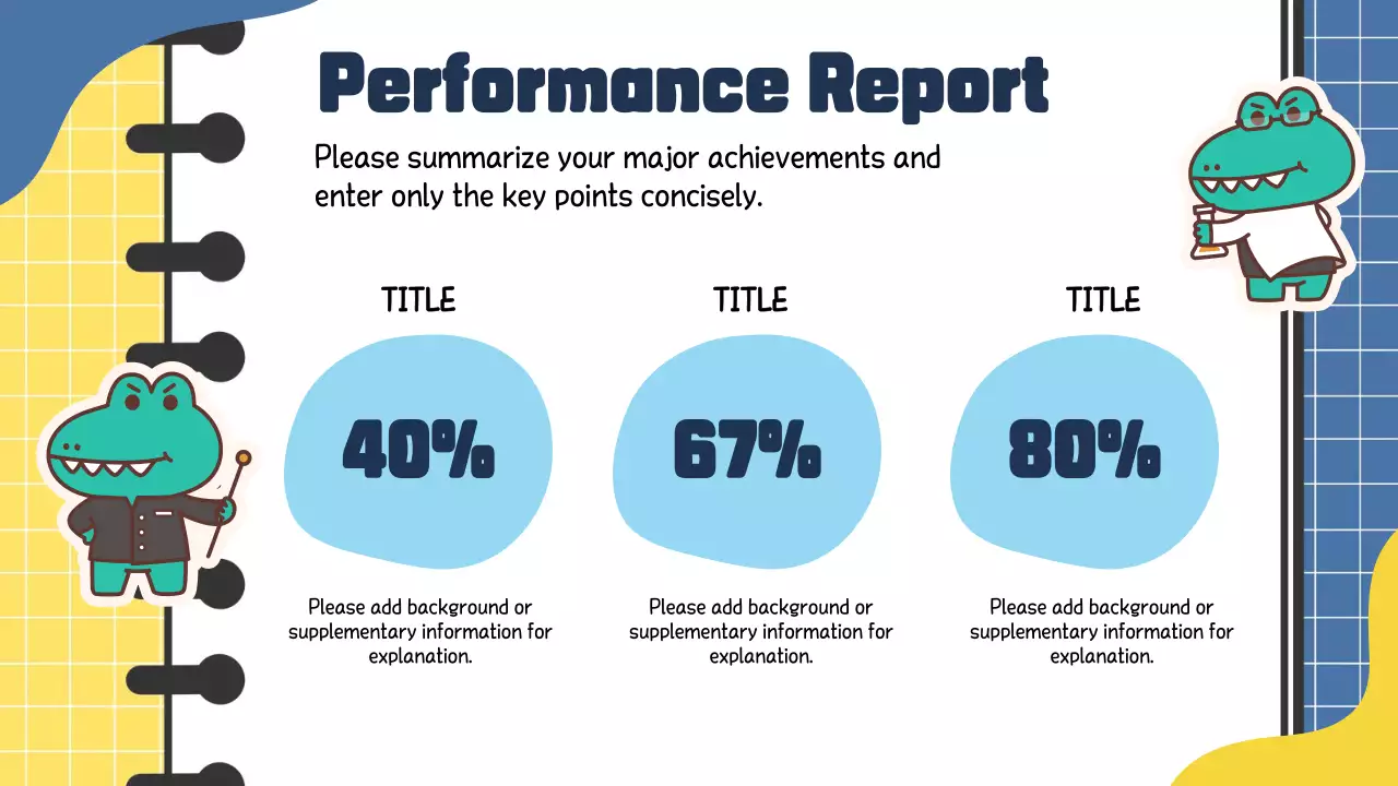 Blue and Yellow Trendy Marketing Study Notes Report