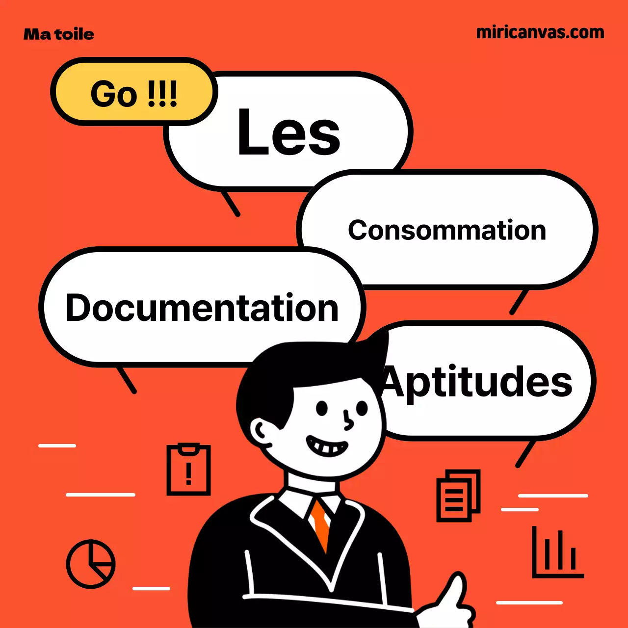 Une introduction simple à l'écriture, en rouge et jaune, pour les étudiants de première année.