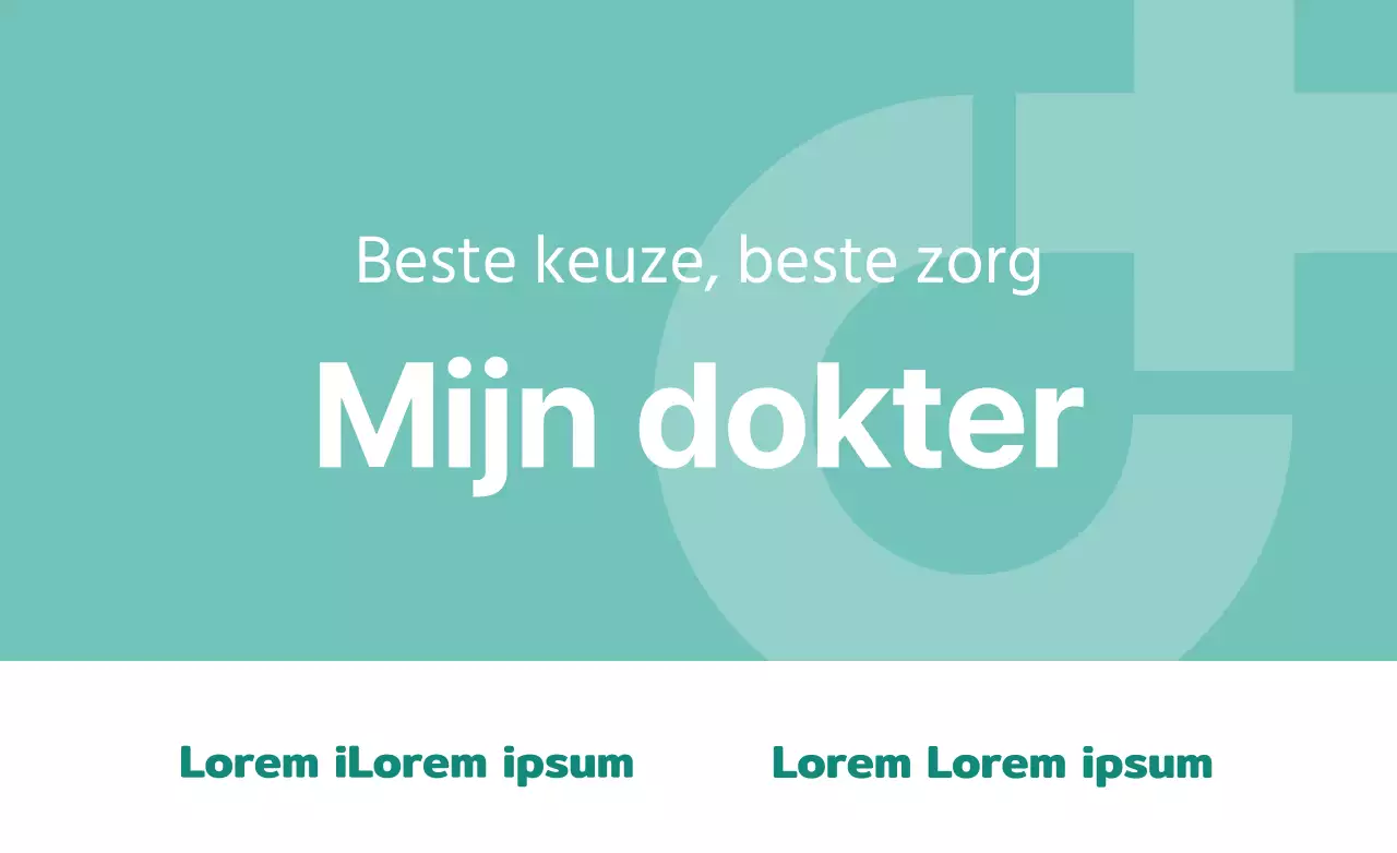 Merklogo voor een ziekenhuis in mint