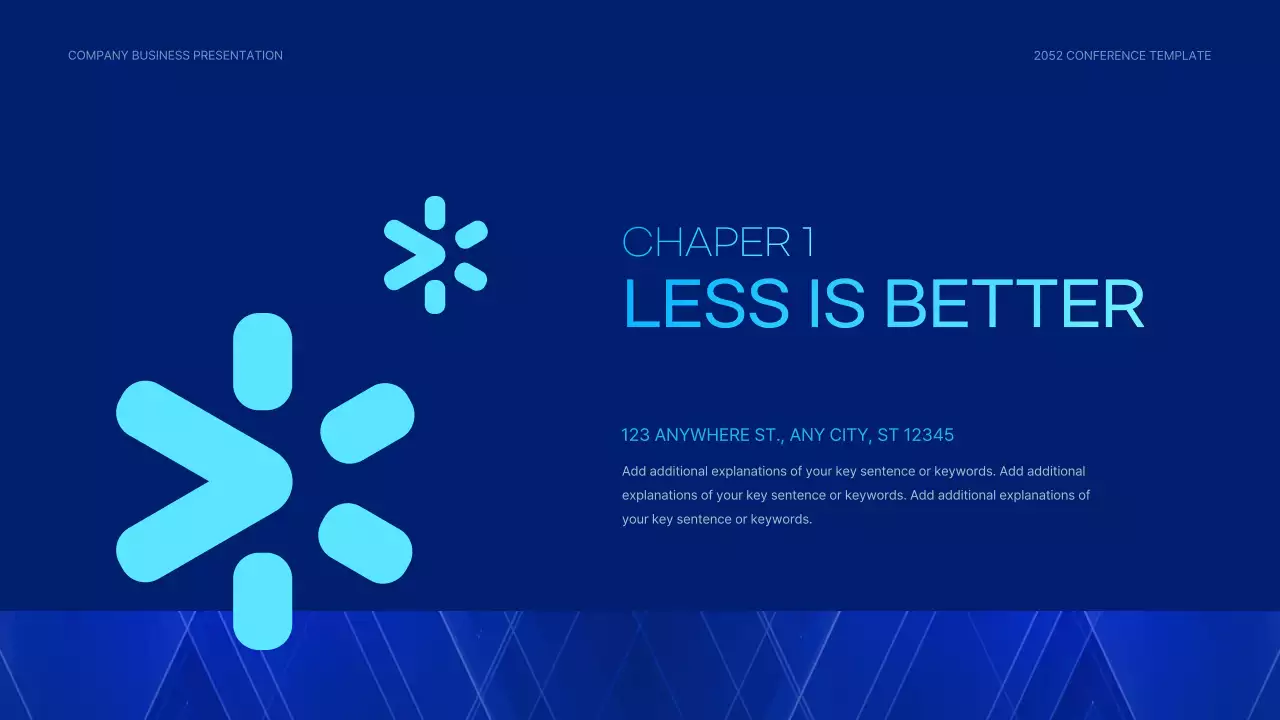 블루 모던 비즈니스 발표 프레젠테이션