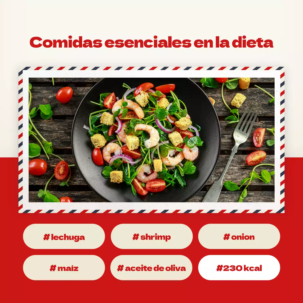 Rojo y amarillo para un anuncio de marketing viral invernal de estilo acogedor