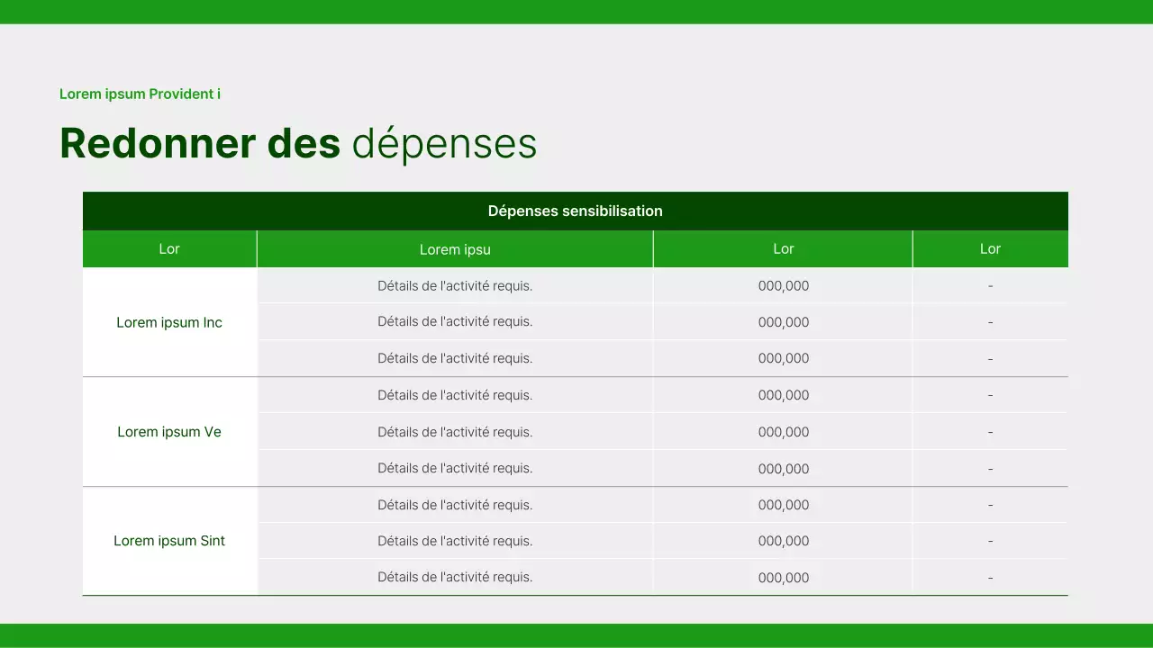 Un rapport simple sur la responsabilité sociale des entreprises en vert et gris
