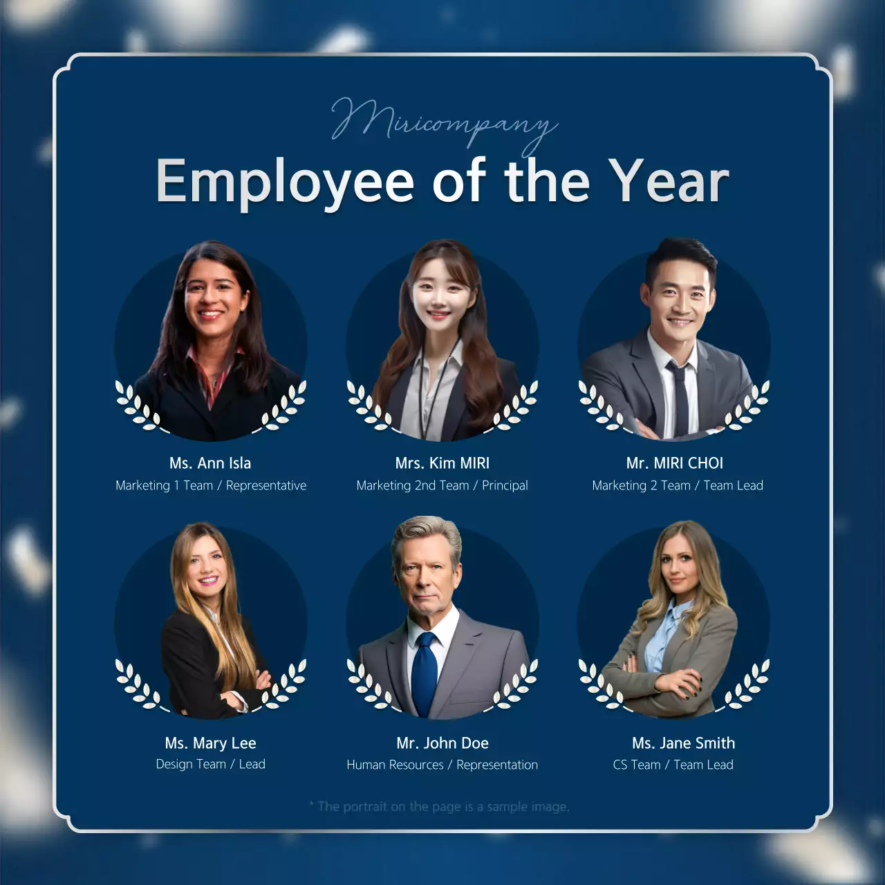 Blue Elegant Business Report Instagram Carousel