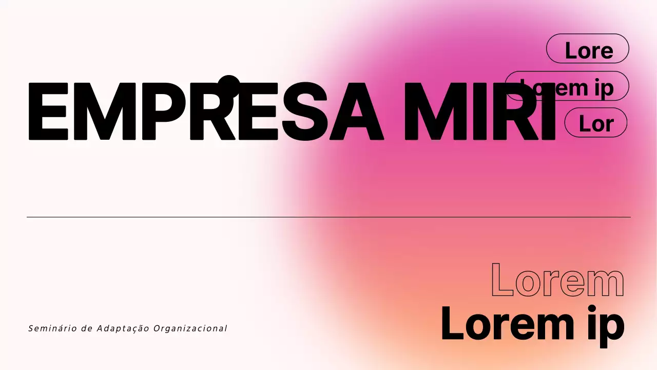 Materiais de formação para o seminário de novas contratações da Pink's Modern Company