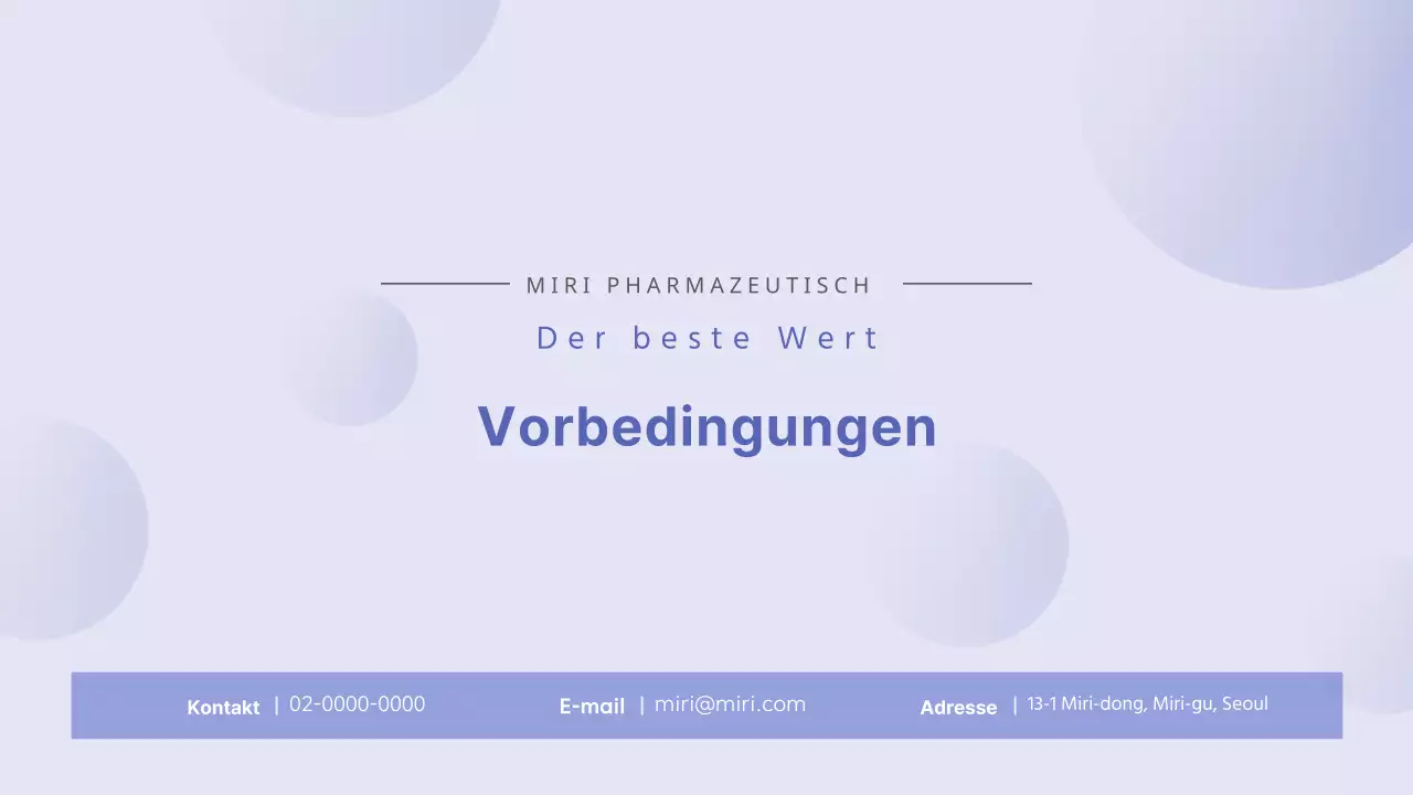 Yonboras minimalistisches medizinisch-pharmazeutisches Unternehmensprofil
