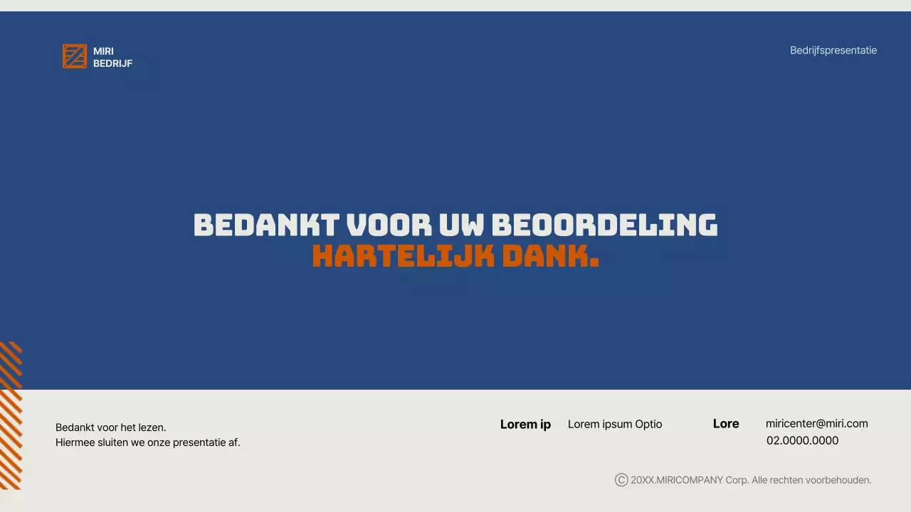 Een eenvoudig ondernemingsplan voor het nieuwe jaar in blauw en oranje