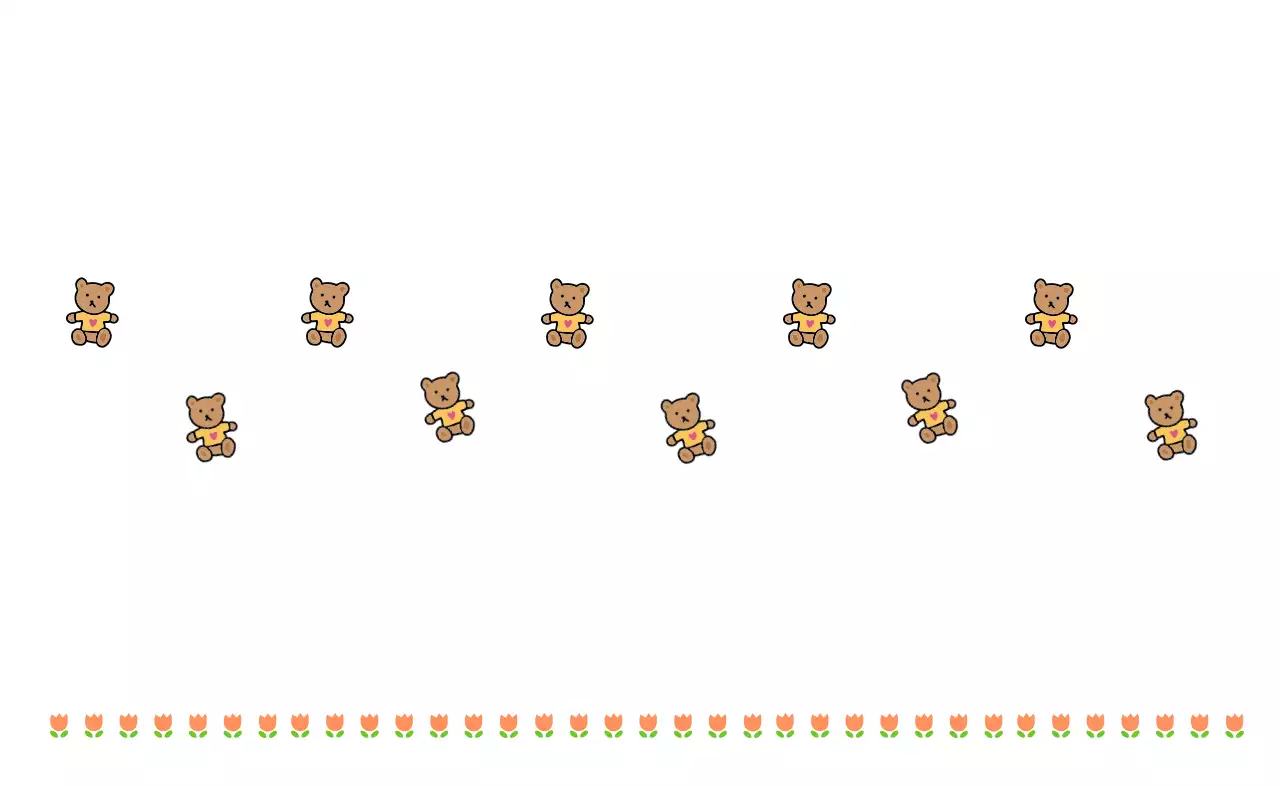 Simpáticos artículos personalizados con ilustraciones de osos y motivos florales