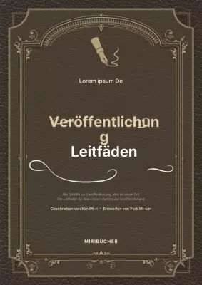 Werben Sie für Ihren braunen, luxuriösen Web-Roman Publikationsführer