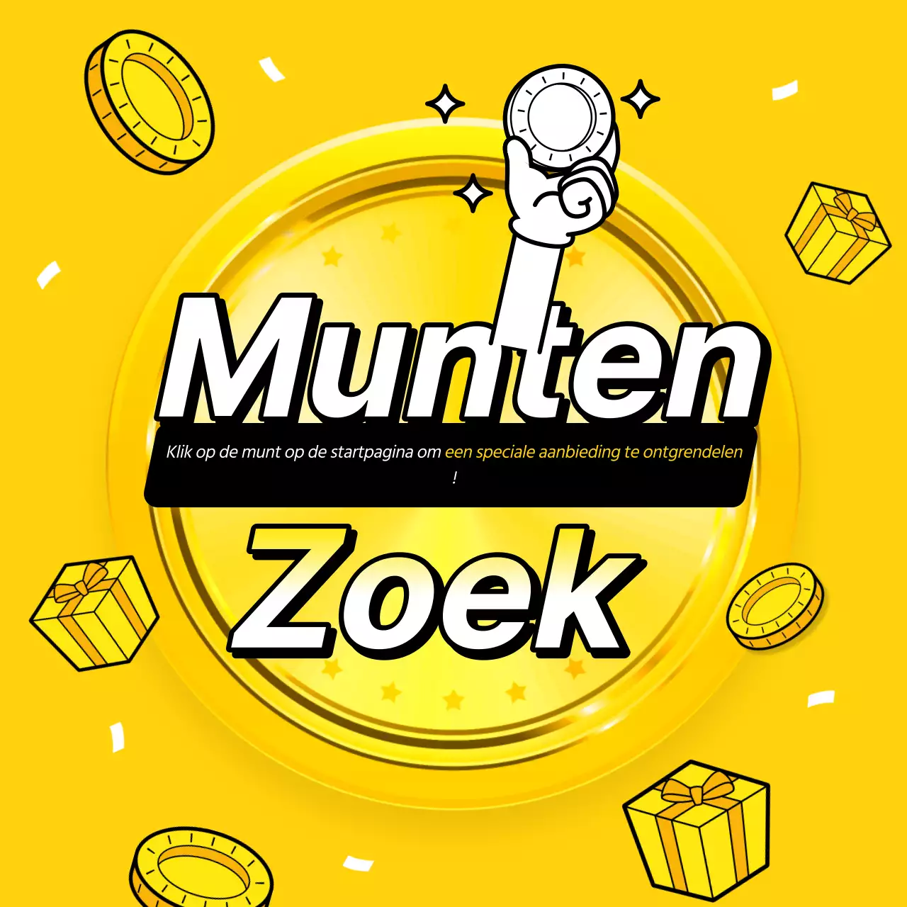 Promoot je homepage met een knal geel en zwart