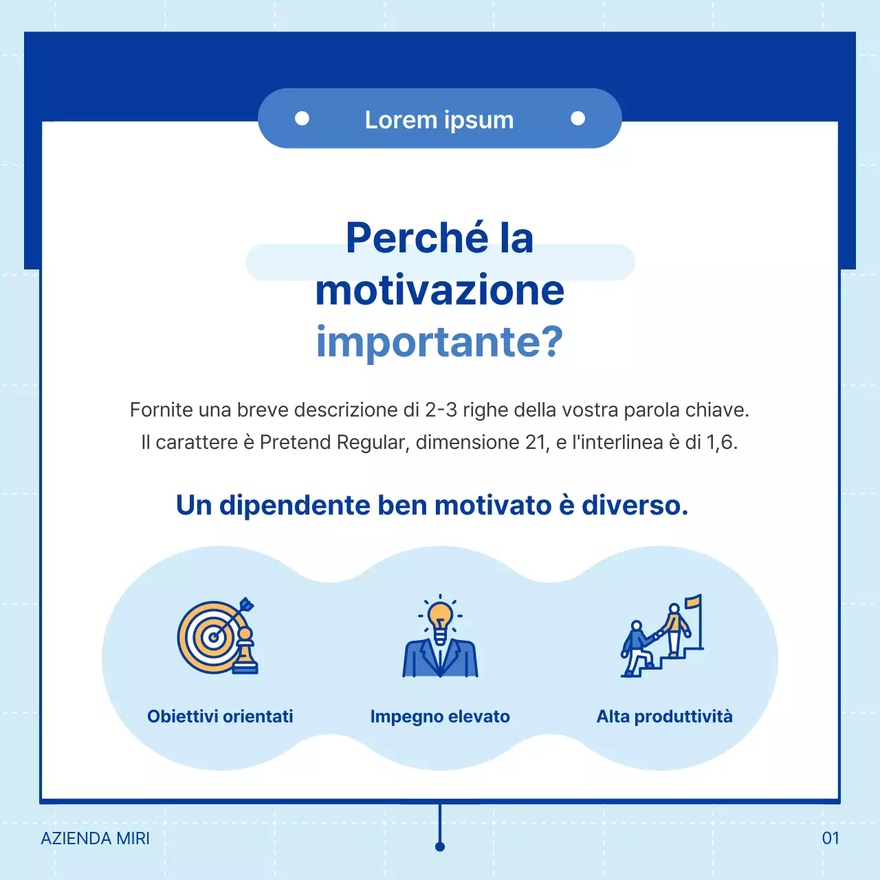 Semplice illustrazione di consulenza aziendale blu e azzurra per la formazione