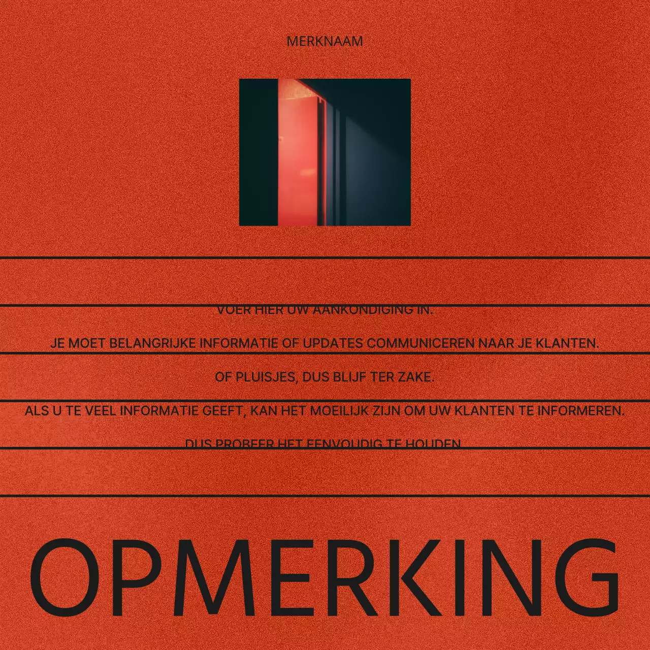 Een bericht over trendy merkkits voor sociale media in bruin en rood