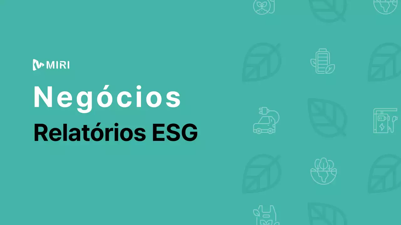 Toque básico com cor de destaque menta Relatório ESG