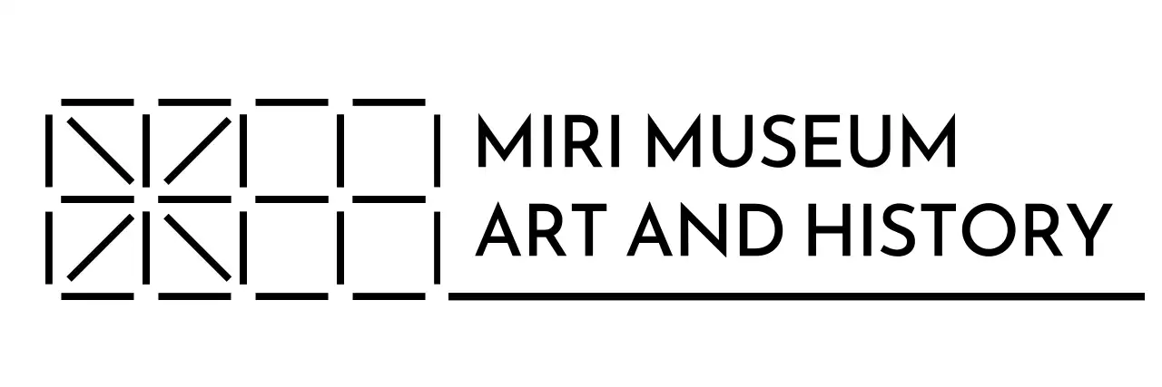 Brand logo with an art museum concept