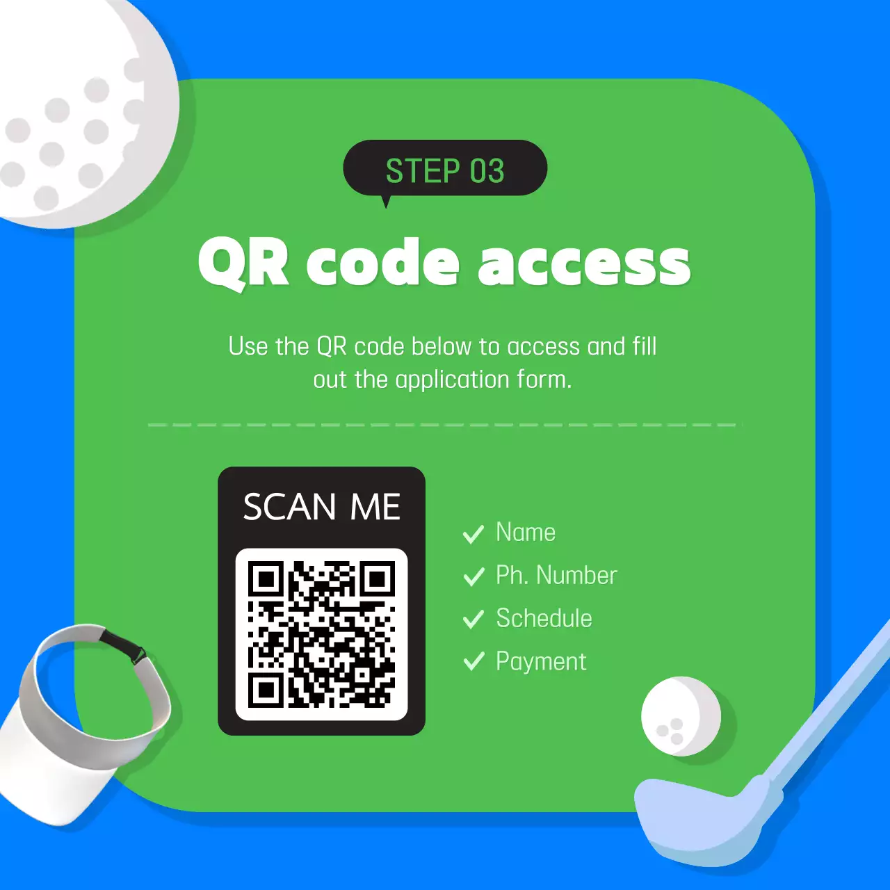 Green Modern Golf Promotion Instagram Carousel