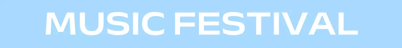 화이트의 뮤직페스티벌 타이포그래피 컨셉
