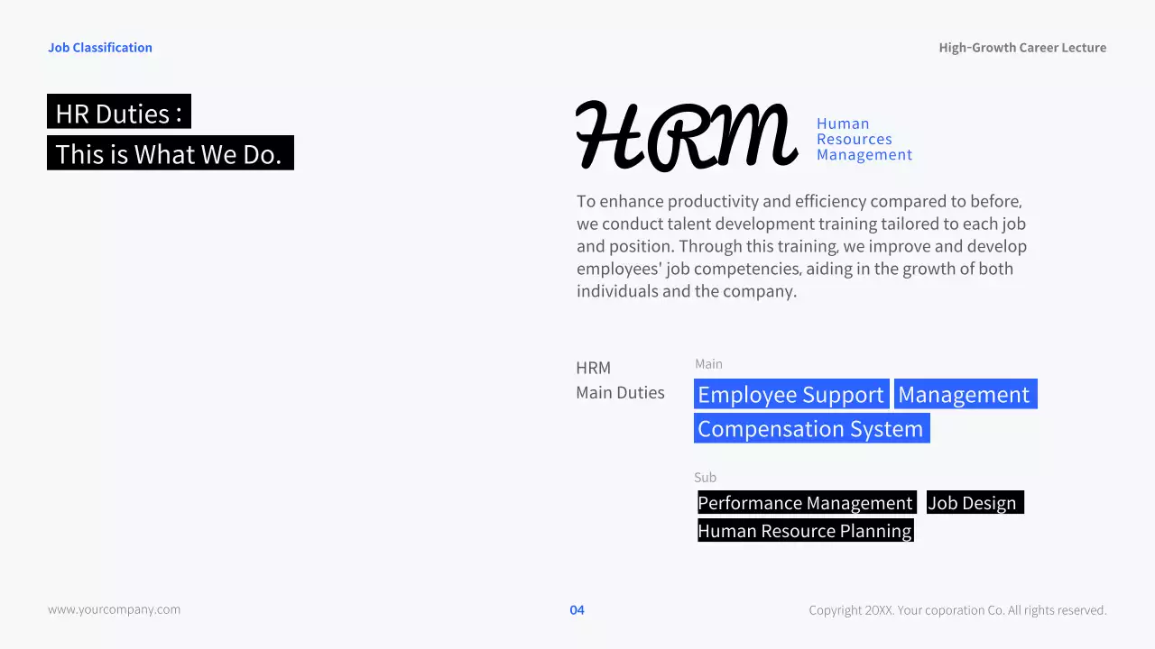 White Modern Career Lecture Presentation