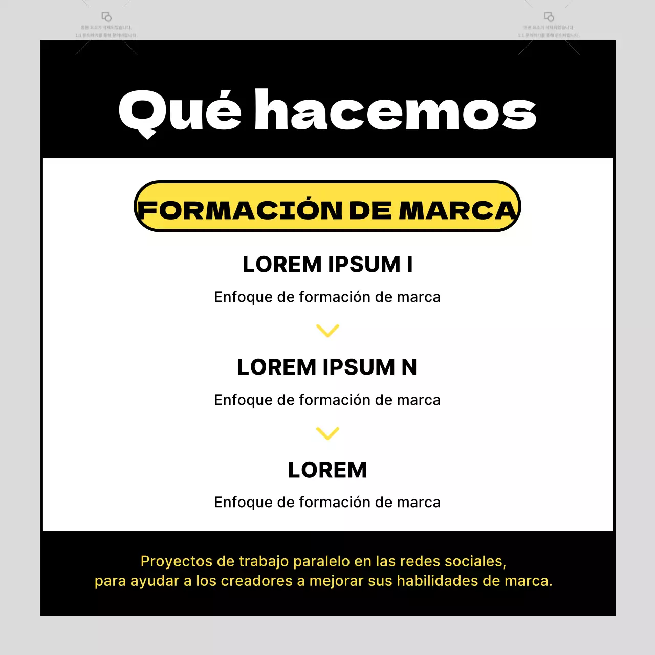Anuncios modernos de contratación de personal con fondos grises