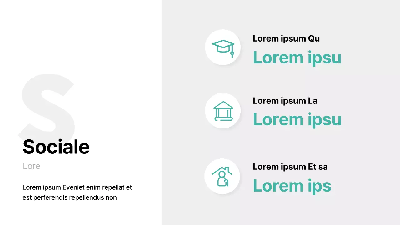 Sensazione di base con accenti di colore menta Rapporto ESG