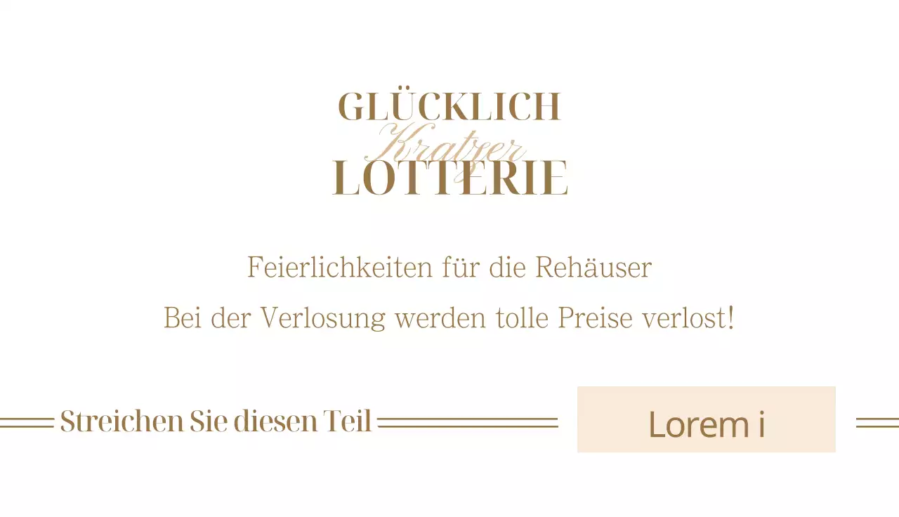 Ende des Jahres Party Veranstaltung Lotterie mit goldenen Akzenten auf einem schwarzen Hintergrund