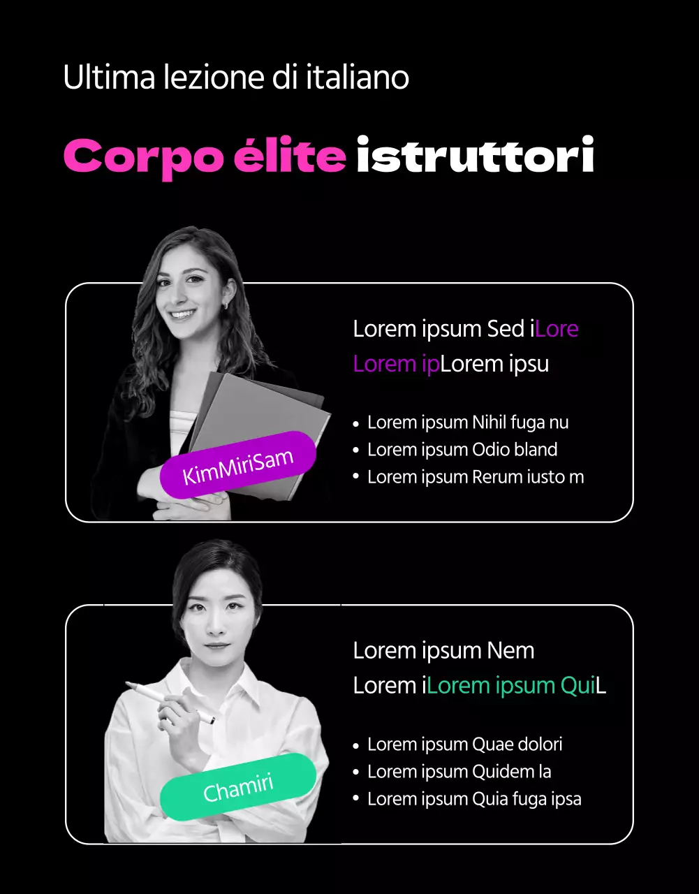 Promuovere l'apprendimento della lingua inglese in nero e in rosa