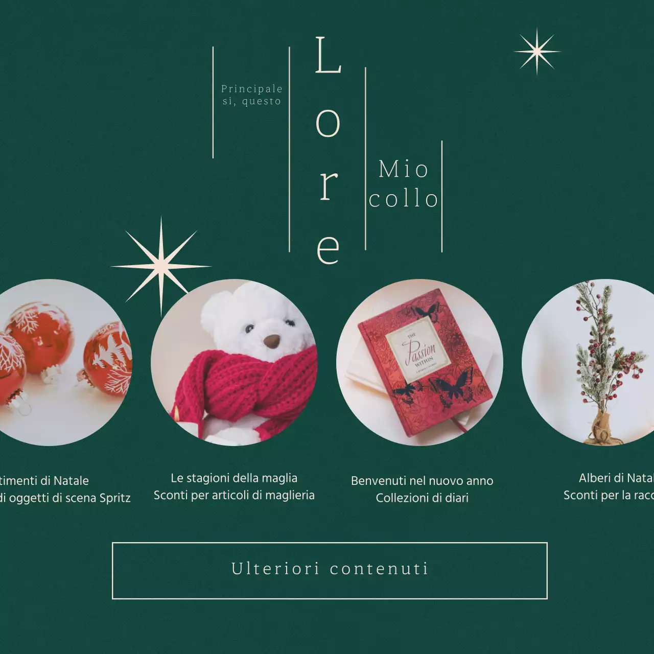 Promuovere un'alimentazione natalizia verde e minimalista sui social media