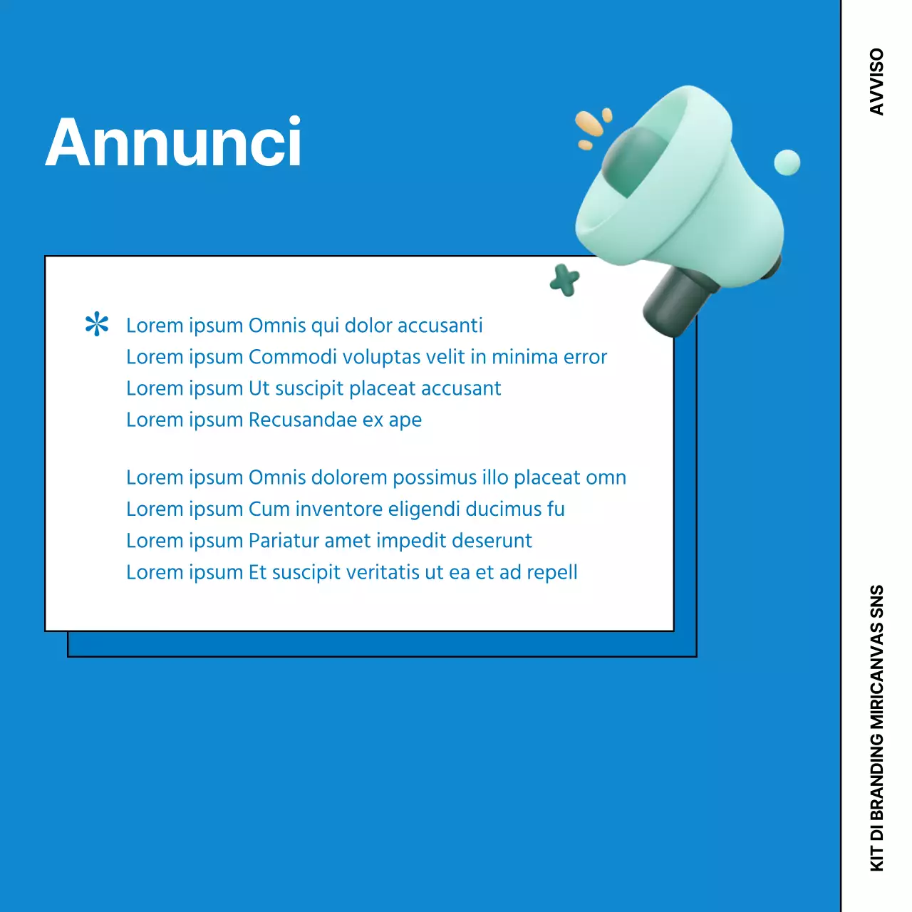 Promuovete il vostro marchio a rifiuti zero con una grafica simpatica su sfondo blu