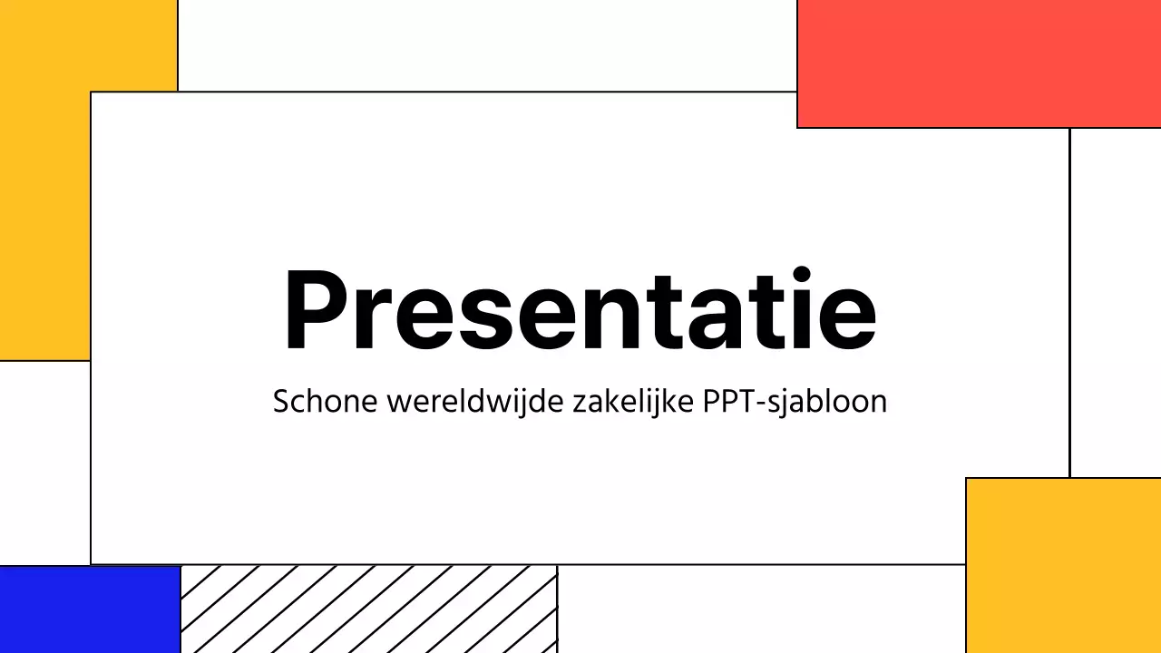 Een eenvoudig zakelijk rapport in geel en rood