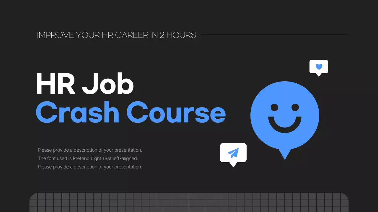 블랙 모던 HR 코스 프로모션 프레젠테이션