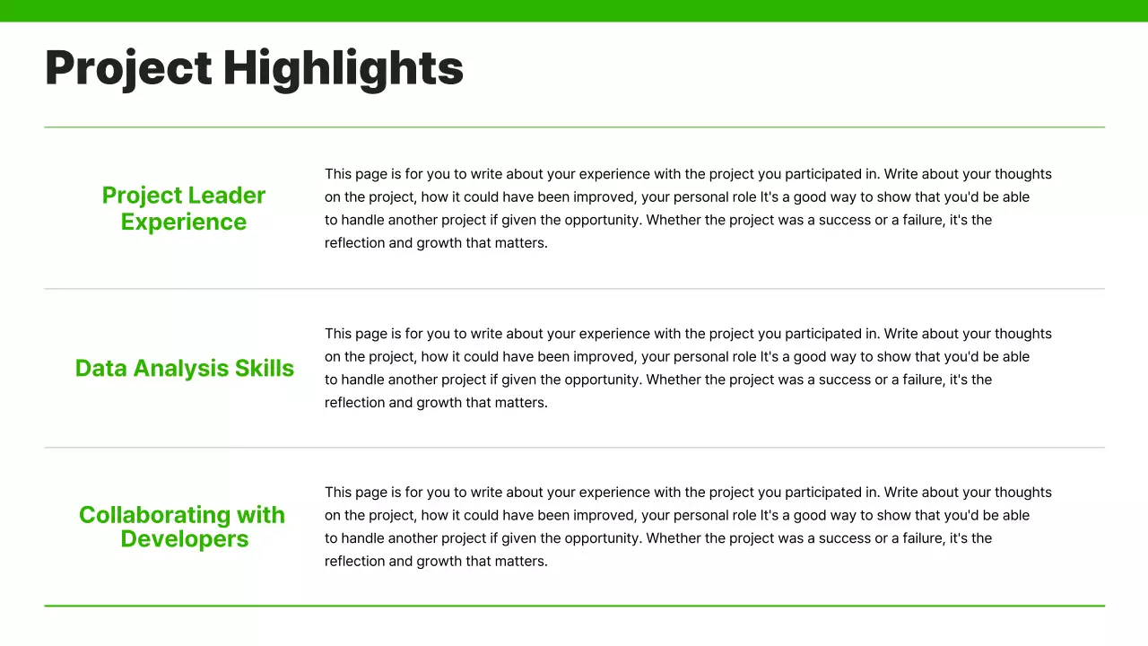 Green Modern Job Portfolio Presentation