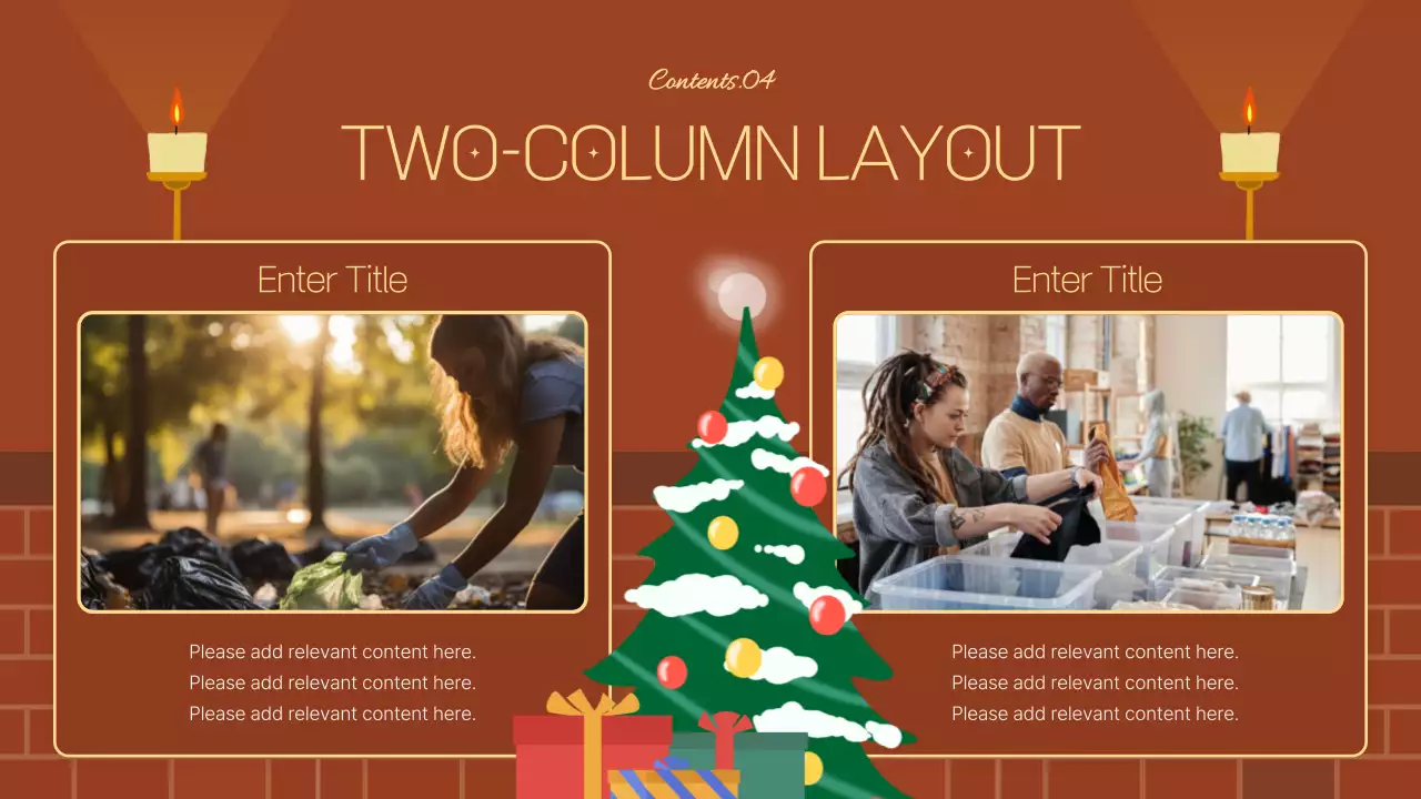 갈색과 남색의 아기자기한 봉사자 교육 안내서