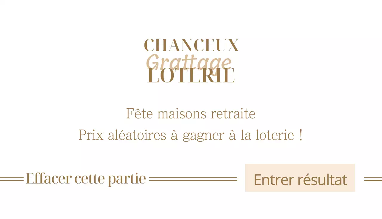 Loterie pour la fête de fin d'année avec accents dorés sur fond noir