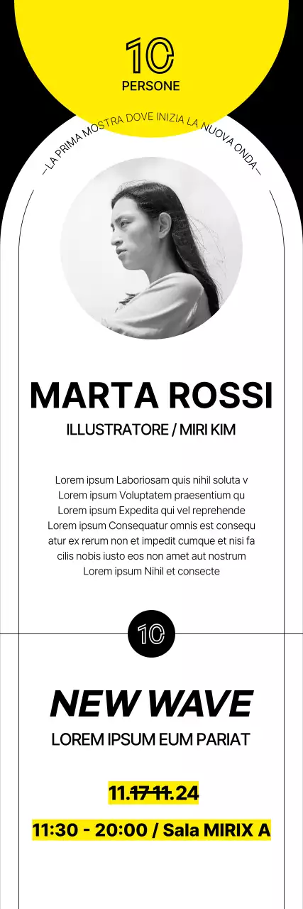 Promuovere mostre d'arte contemporanea e presentare gli artisti con stile